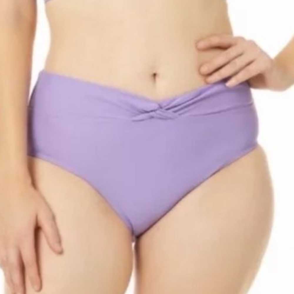 NWT High Waisted Lavender Bikini Bottoms